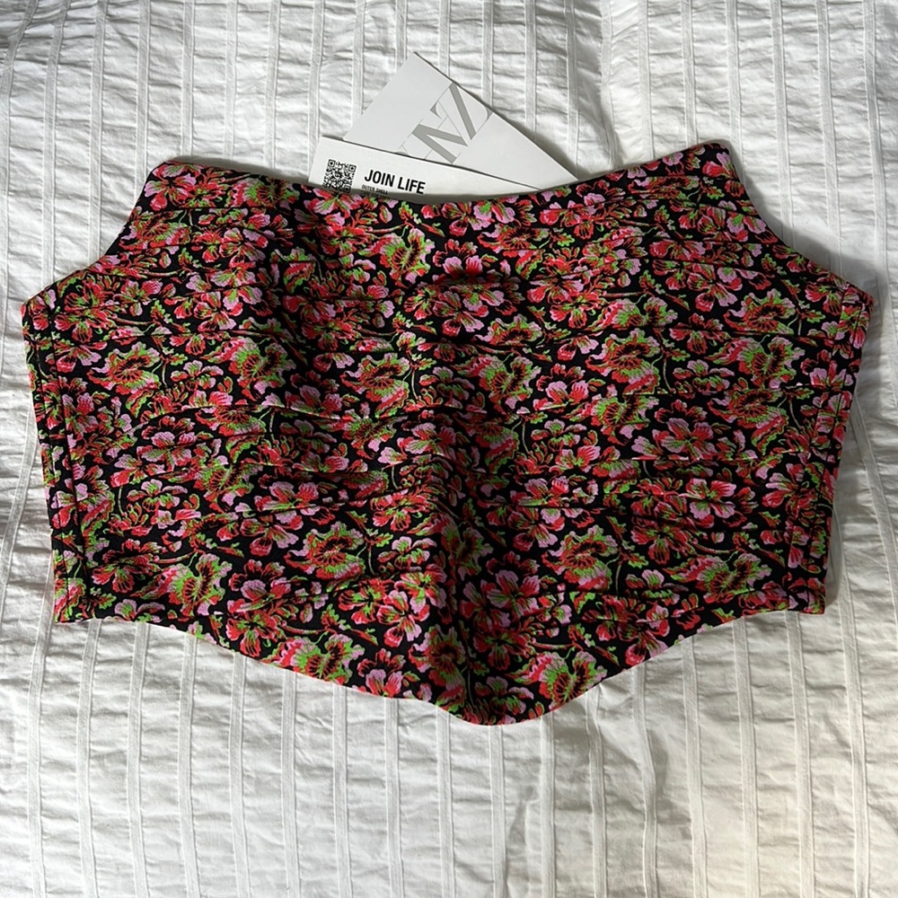 Zara floral corset